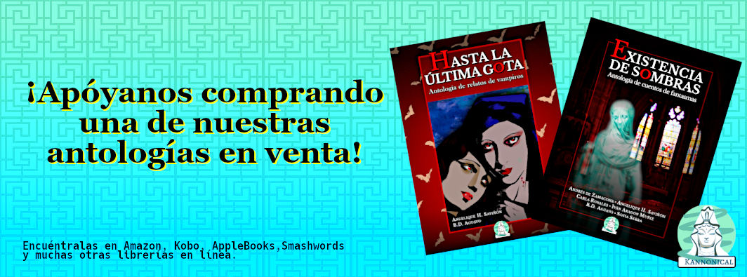 Ayúdanos a seguir publicando antologías gratuitas comprando uno de nuestros libros en venta